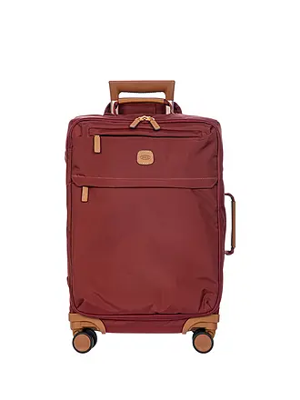 BRICS | Trolley X Travel 55cm Beige | dunkelrot